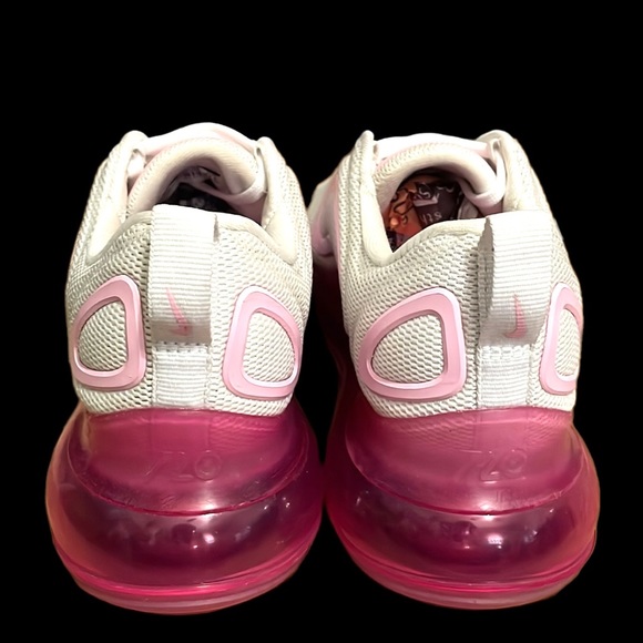 Nike Air Max 720 White Pink Rise Lazer Fuchsia Athletic Shoes Sneaker Size 6.5 - Picture 7 of 16